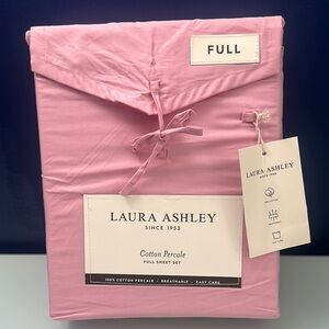 NWT Laura Ashley Pink Full Sheet Set